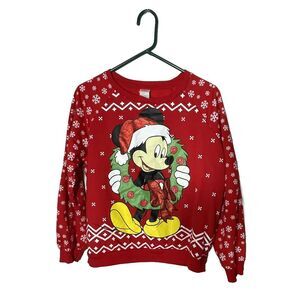 Disney's Mickey Mouse Christmas‎ Light Up (does not work) Youth Sweatshirt